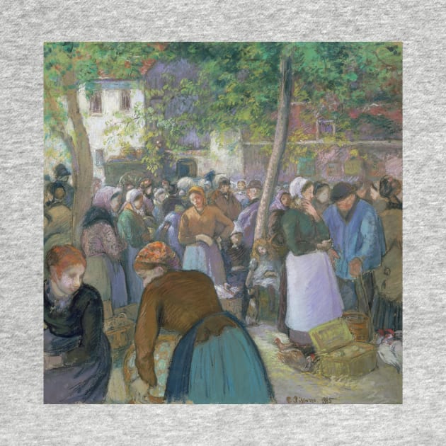 Poultry Market at Gisors by Camille Pissarro by Classic Art Stall